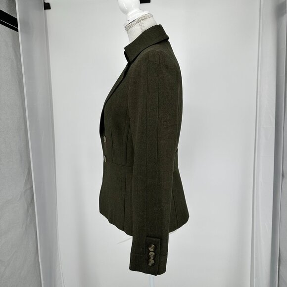 ANTIONIO MELANI Olive Green Business Blazer size 4 - Picture 4 of 8